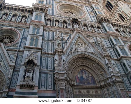 Details over een kathedraal In Florence