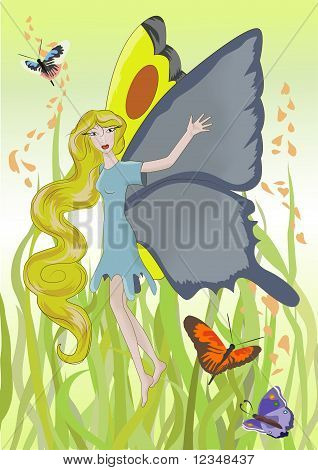Fille-papillon