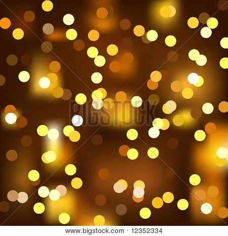 ilustração em vetor de ouro Natal luz