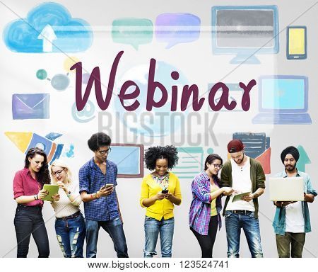 Webinar Website Online Internet Netwotking Concept