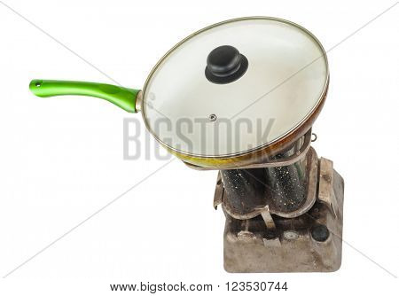 Primus with frying pan