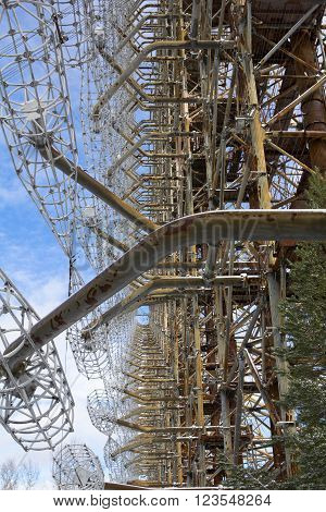 Soviet radar facility DUGA in Chernobyl Exclusion Zone