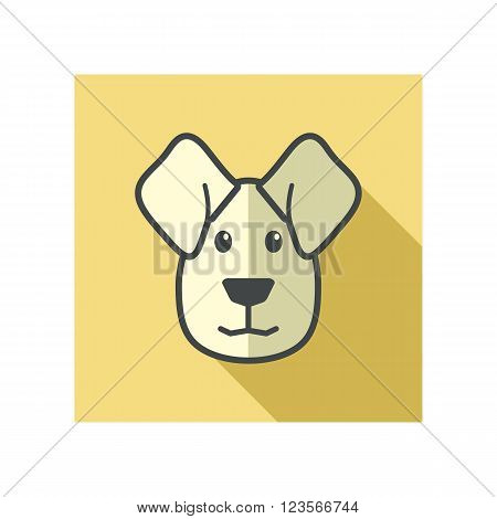 Dog icon. Farm animal vector illustration eps 10
