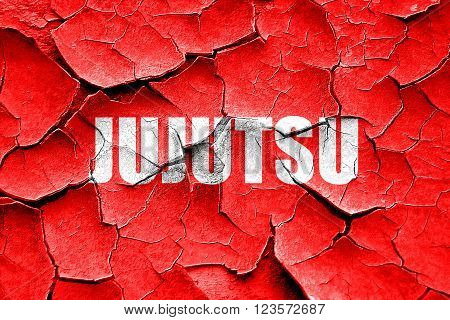 Grunge cracked jujutsu sign background with some soft smooth lines