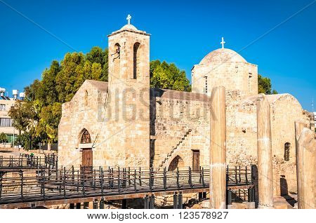 Panagia Chrysopolitissa Basilica. Paphos, Republic of Cyprus.
