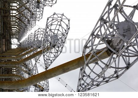 Soviet radar facility DUGA in Chernobyl Exclusion Zone