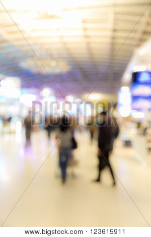 Abstrast Blurred background : airport boarding area