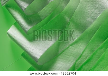 White Toilet Paper In Closeup