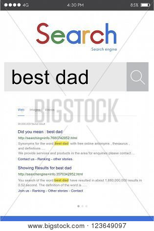 Best Dad Parent Role Model Father Family Concept