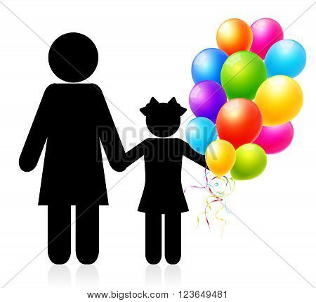 Family icon vector on a white background