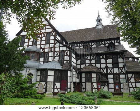 The Church of Peace with wooding timber walls, Swidnica Poland