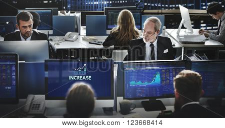 Increase Enlarge Expand Extend Growth Rise Concept
