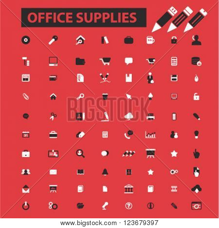 office supplies icons
