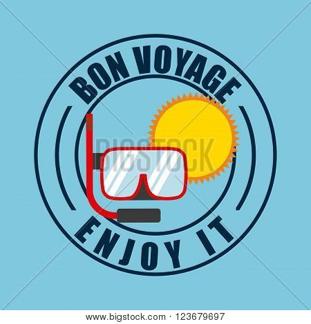 von voyage seal design, vector illustration eps10 graphic