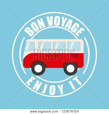 von voyage seal design, vector illustration eps10 graphic