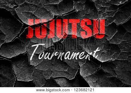 Grunge cracked jujutsu sign background with some soft smooth lines