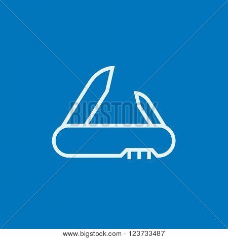 Jackknife line icon.