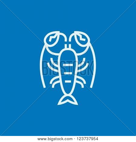 Lobster line icon.