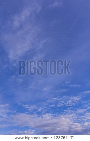Beauty blue sky with clouds, Texture and background