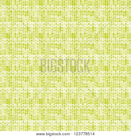 Greenish striped stylized knitting metaball seamless pattern
