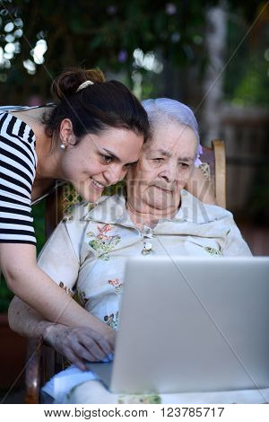 Grandaughter With Grandma