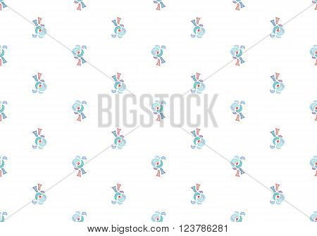 seamless patterns with abstract elements for textile in light soft colors