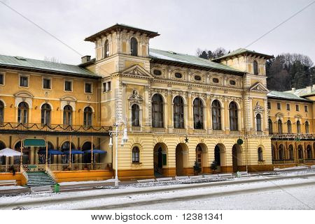 Vecchia casa di Spa. Krynica - Zdroj. Polonia