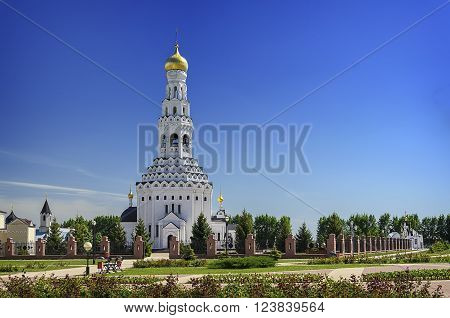 Church of the Holy Apostles Peter and Paul. Temple-monument to soldiers who died during a large-scale tank battle under Prokhorovka. Prokhorovka, Russia