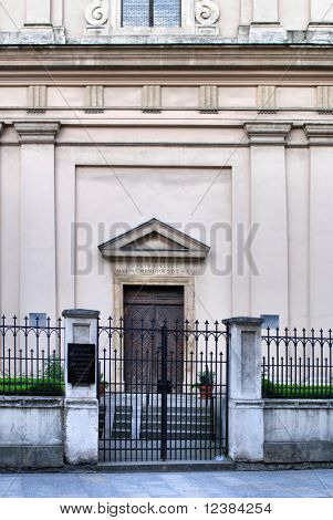 Evangelische Kirche St.Martin in der alten Stadt in Krakau. Polen