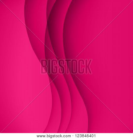 Pinl vector Template Abstract background with curves lines and shadow. For flyer, brochure, booklet and websites design