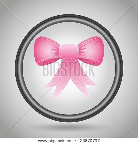 bown pink design, vector illustration eps10 graphic