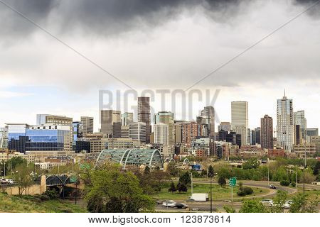 Skyscrapers In Denver Downtown, Colorado