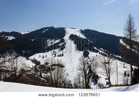 Ski area Dienten am Hochkonig austria Alps in winter
** Note: Soft Focus at 100%, best at smaller sizes