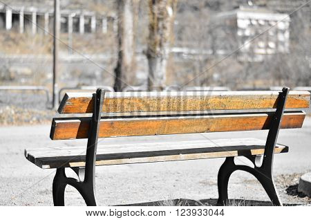 the bench at the parck in italy
** Note: Shallow depth of field