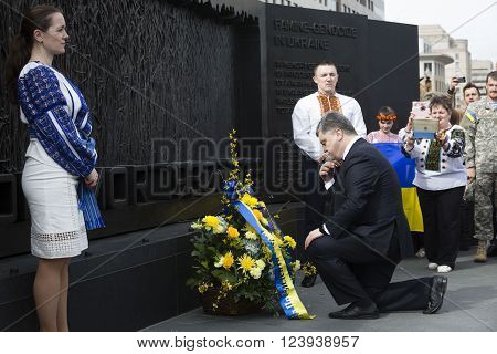 President Of Ukraine Poroshenko During Working Visit To Washington, Usa