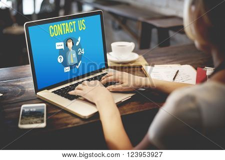 Ask us Buy Online Consult Contact us Customer Support Concept