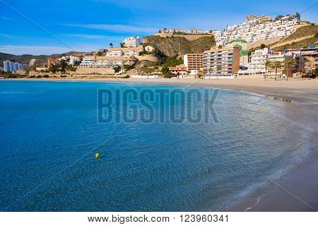 Cullera Playa los Olivos beach in Mediterranean Valencia at Spain