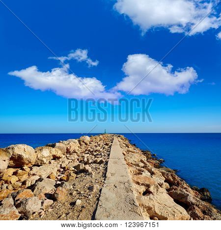 Cullera Xuquer river mouth Jucar in Valencia of Spain