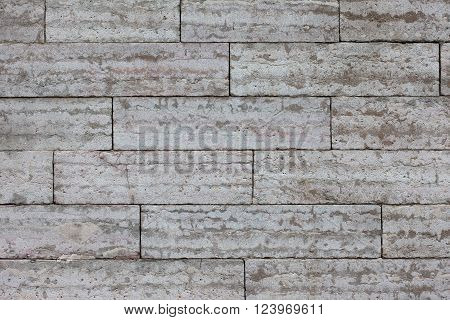 texture of the stone masonry limestone closeup