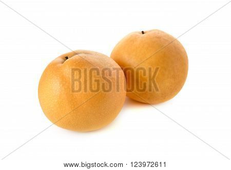 snow pear or Fengsui pear on white background