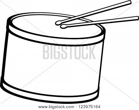 drum with drumsticks