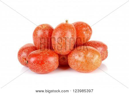 Croton Tiglium Isolated On The White Background