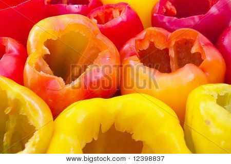bellpeppers gotowy do napełniania