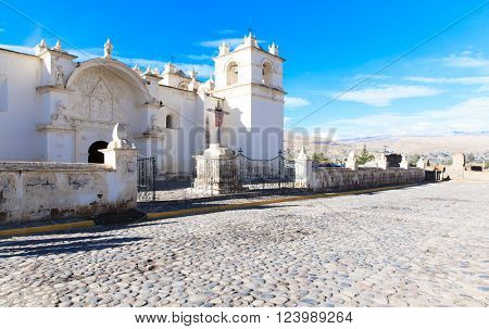 San Pedro de Alcantara Church in Cabanaconde, Peru