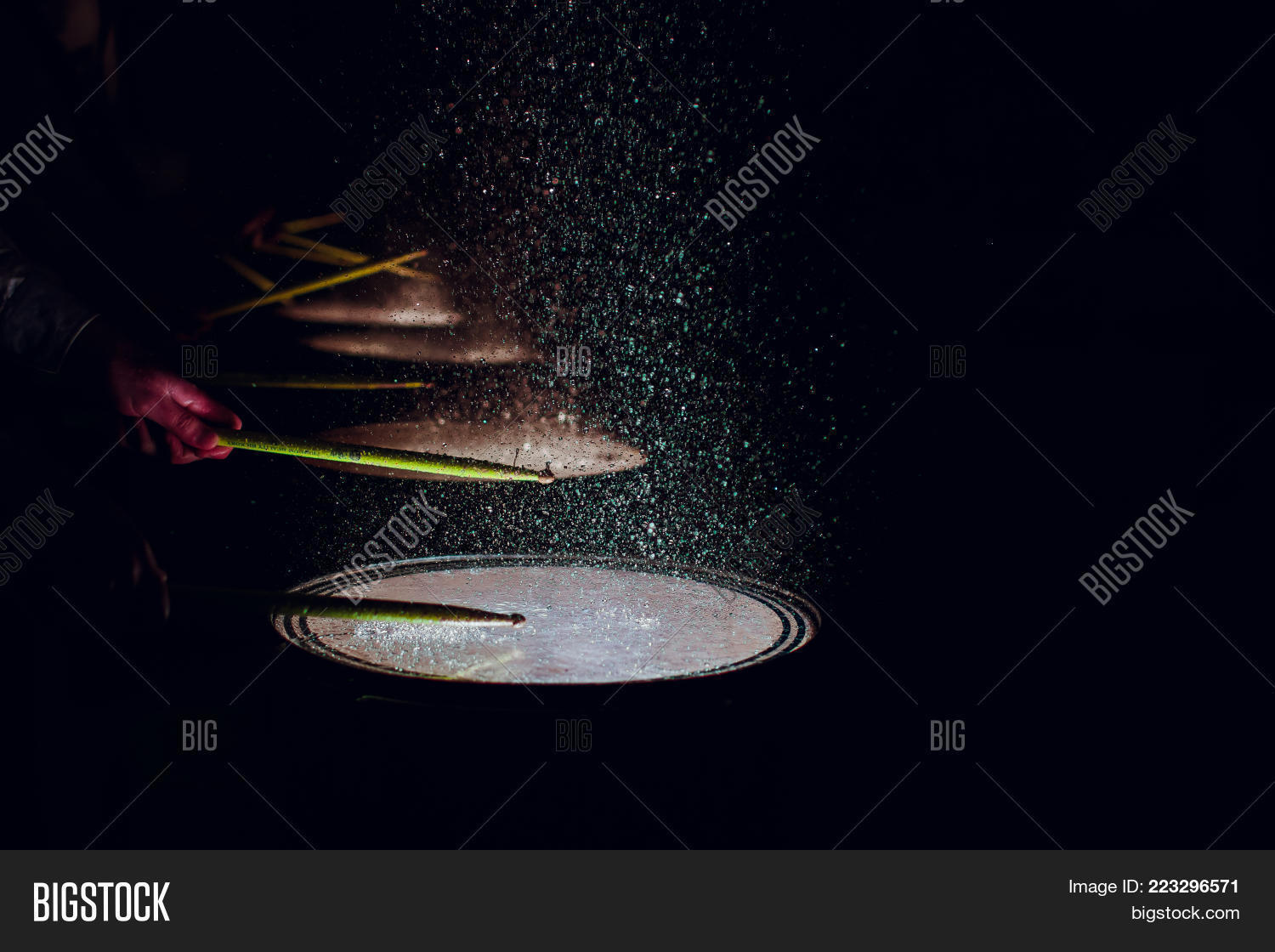 Drum Sticks Hitting On Image & Photo (Free Trial) Bigstock