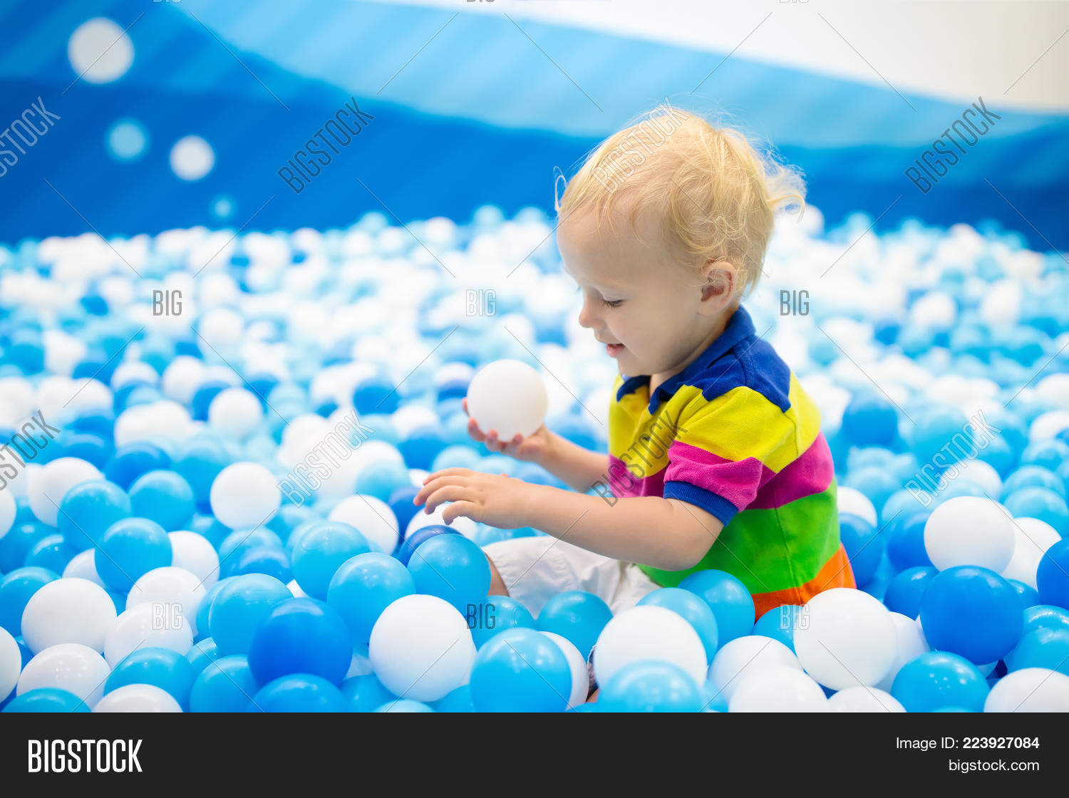 Wallpaper Kids Play Ball Pit Image Photo Free Trial Bigstock For Free