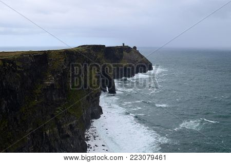 Beautiful Seascape Of Galway Bay And The Cliffs Of Moher In Ireland