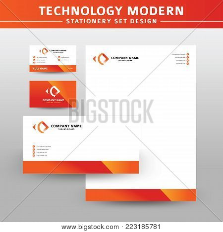 Modern Real Estate Stationery Set Design