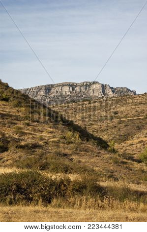View of sinuous mountains with the mountains in the background