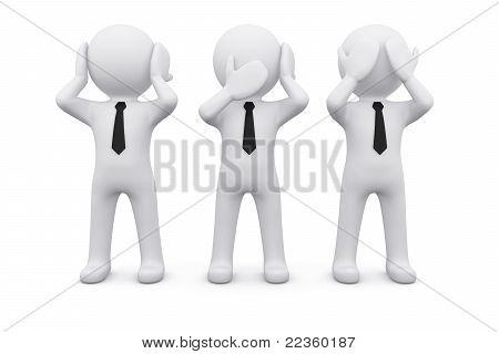 3D muž, vidět a nic neslyšel